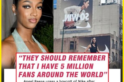 BREAKING: Outrage explodes as Angel Reese calls for a Nike boycott following a $28M Caitlin Clark poster reveal in Chicago!