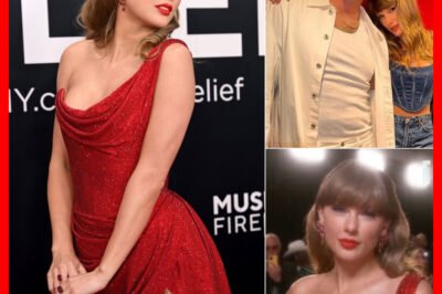 MAJOR MOMENT: Taylor Swift surprises fans with a red outfit tribute to Travis Kelce at the 2025 Grammy Awards!
