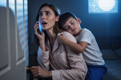 At 2 a.m., my phone lit up with my husband’s name. The moment I answered, he whispered, “Get out of that house right now—don’t make a sound.” I scooped up my sleeping four-year-old son and crept toward the door… only to find it locked from the outside.